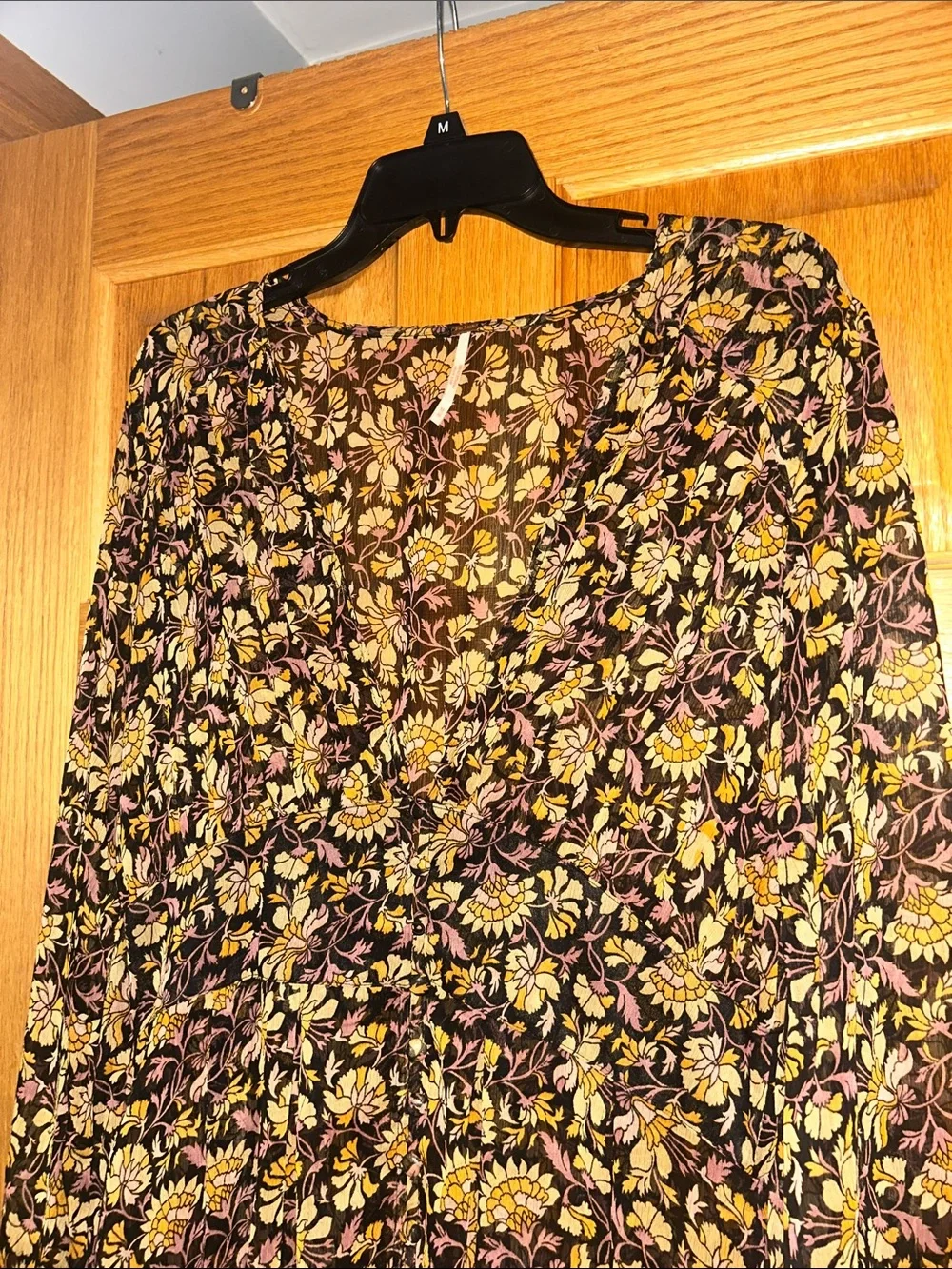 Free People Valerie Duster in Honeysuckle Combo | Size Medium